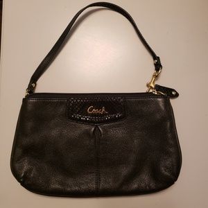 Coach corner zip leather wristlet and Coach wallet